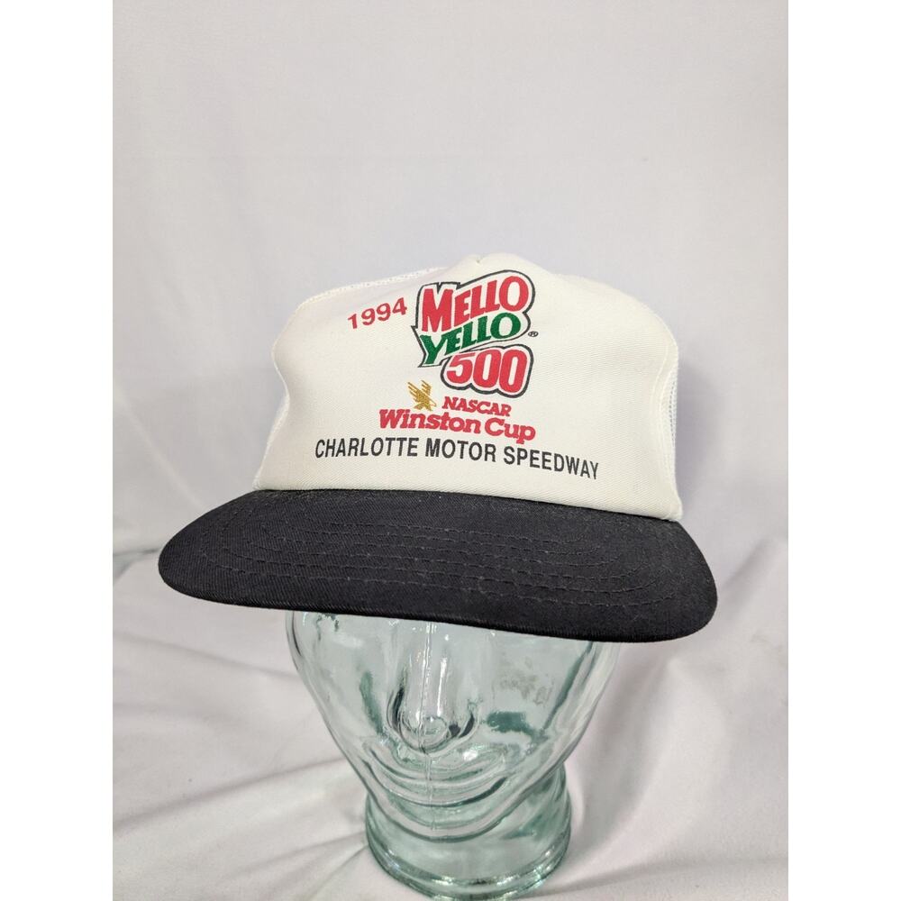 NASCAR 1994 Mello Yello 500 Winston Cup Snapback Mesh Trucker Hat Made USA